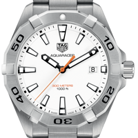 Tag Heuer Aquaracer Quartz White Dial Silver Steel Strap Watch for Men - WBD1111.BA0928