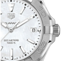 Tag Heuer Aquaracer Mother of Pearl Dial Silver Steel Strap Watch for Women - WBD131A.BA0748