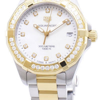 Tag Heuer Aquaracer Diamonds Mother of Pearl Dial Two Tone Steel Strap Watch for Women - WBD1323.BB0320