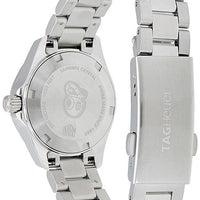 Tag Heuer Aquaracer Quartz Mother of Pearl White Dial Silver Steel Strap Watch for Women - WBD1411.BA0741