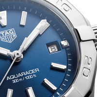 Tag Heuer Aquaracer Blue Dial Silver Steel Strap Watch for Women - WBD1412.BA0741