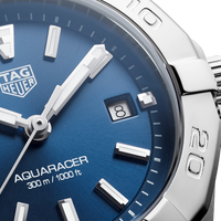 Tag Heuer Aquaracer Blue Dial Silver Steel Strap Watch for Women - WBD1412.BA0741