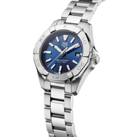 Tag Heuer Aquaracer Blue Dial Silver Steel Strap Watch for Women - WBD1412.BA0741