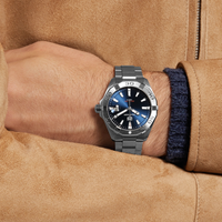 Tag Heuer Aquaracer Automatic Blue Dial Silver Steel Strap Watch for Men - WBD2112.BA0928