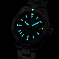 Tag Heuer Aquaracer Calibre 5 Grey Dial Silver Steel Strap Watch for Men - WBD2113.BA0928
