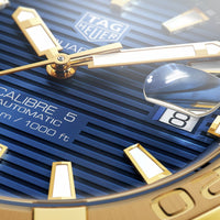 Tag Heuer Aquaracer Calibre 5 Blue Dial Two Tone Steel Strap Watch for Women - WBD2120.BB0930