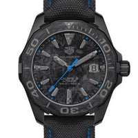 Tag Heuer Aquaracer Calibre 5 Black Nylon Strap Carbon Dial Watch for Men -  WBD218C.FC6447