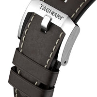 Tag Heuer Autavia Automatic Grey Dial Brown Leather Strap Watch for Men - WBE5114.FC8266