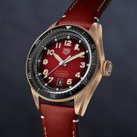 Tag Heuer Autavia Calibre 5 Chinese New Year Maroon Dial Maroon Leather Strap Watch for Men - WBE5193.FC8300