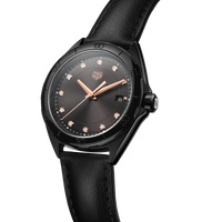 Tag Heuer Formula 1 Quartz Diamonds Black Dial Black Leather Strap Watch for Women - WBJ1317.FC8230
