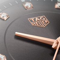 Tag Heuer Formula 1 Quartz Diamonds Black Dial Black Leather Strap Watch for Women - WBJ1317.FC8230