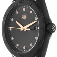 Tag Heuer Formula 1 Quartz Diamonds Black Dial Black Leather Strap Watch for Women - WBJ1317.FC8230