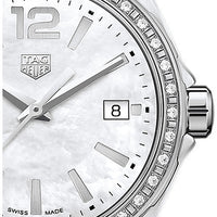 Tag Heuer Formula 1 Quartz Diamonds Mother of Pearl Dial Blue Leather Strap Watch for Women - WBJ131A.FC8251