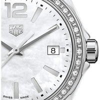 Tag Heuer Formula 1 Quartz Mother of Pearl Dial Pink Leather Strap Watch for Women - WBJ131A.FC8252