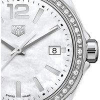 Tag Heuer Formula 1 Quartz Diamonds Mother of Pearl Dial Beige Leather Strap Watch for Women - WBJ131A.FC8254
