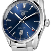 TAG Heuer Carrera Calibre 7 Twin Time Automatic Mens