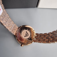 Emporio Armani Rosa Mother of Pearl Dial Rose Gold Steel Strap Watch For Women - AR11462