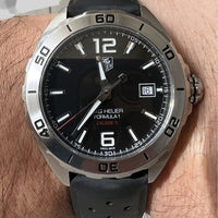Tag Heuer Formula 1 Automatic Black Dial Black Rubber Strap Watch for Men - WAZ2113.FT8023