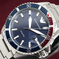 Emporio Armani AR11339 Men's Diver Steel Blue Watch