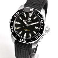 Tag Heuer Aquaracer Black Dial Black Rubber Strap Watch for Men - WAY111A.FT6151