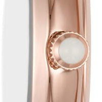 Emporio Armani Gianni T Bar Quartz Mother of Pearl Dial Rose Gold Steel Strap Watch For Women - AR11385
