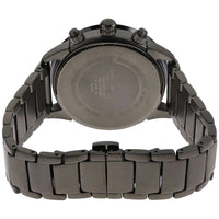 Emporio Armani Mario Chronograph White Dial Black Steel Strap Watch For Men - AR11471