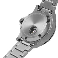 Emporio Armani Diver Automatic Green Dial Silver Steel Strap Watch For Men - AR60061