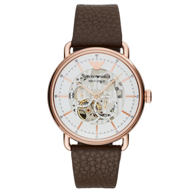 Emporio Armani AR60027 Men's Automatic Meccanico Skeleton Watch