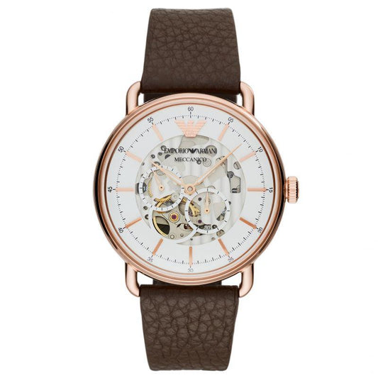 Emporio Armani AR60027 Men's Automatic Meccanico Skeleton Watch