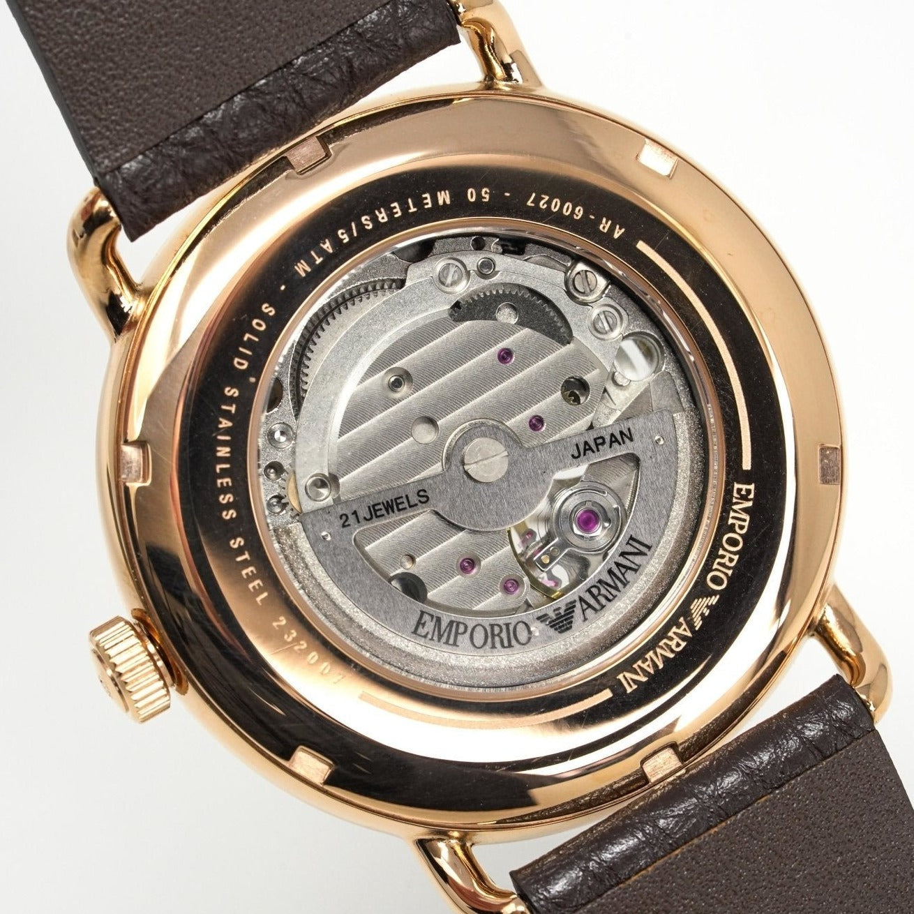 Emporio Armani AR60027 Men's Automatic Meccanico Skeleton Watch