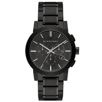 Burberry Men's Watch Chronograph The City 42mm Black PVD BU9354