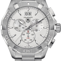 Tag Heuer Aquaracer White Dial Silver Steel Strap Watch for Men - CAY1111.BA0927