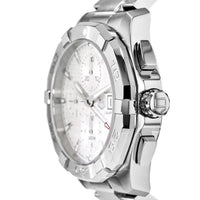 Tag Heuer Aquaracer Caliber 16 Automatic Chronograph White Dial Silver Steel Strap Watch for Men - CAY2111.BA0927