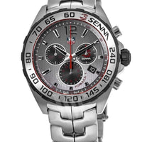 Tag Heuer Formula 1 Special Edition Chronograph Grey Dial Silver Steel Strap Watch for Men - CAZ1012.BA0883