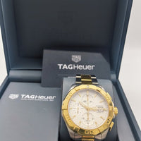 Tag Heuer Aquaracer Caliber 16 Automatic White Dial Two Tone Steel Strap Watch for Men - CAY2121.BB0923