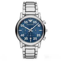 Emporio Armani AR11132 Men's Luigi Silver Chronograph Watch