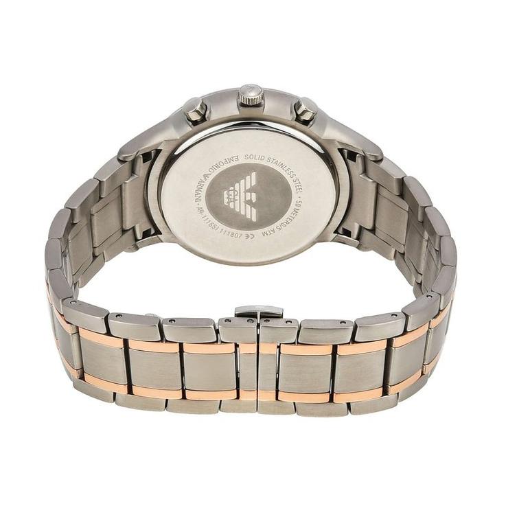 Emporio Armani AR11165 Men's Renato Two Tone Chronograph Watch