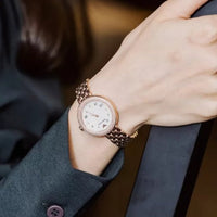 Emporio Armani Rosa Quartz Mother of Pearl White Dial Rose Gold Steel Strap Watch For Women - AR11355
