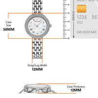 Emporio Armani Rosa Quartz White Dial Silver Steel Strap Watch For Women - AR11354