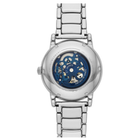 Emporio Armani Meccanico Automatic Silver Dial Silver Steel Strap Watch for Men - AR60006