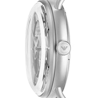 Emporio Armani Aviator Multifunction Blue Dial Silver Mesh Bracelet Watch For Men - AR60024