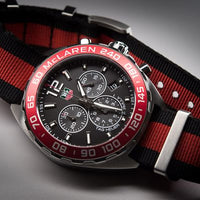 Tag Heuer Formula 1 McLaren Limited Edition Chronograph Black Dial Two Tone NATO Strap Watch for Men - CAZ1112.FC8188