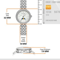 Emporio Armani Rosa Quartz Mother of Pearl Dial Silver Steel Strap Watch For Women - AR11461