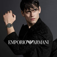 Emporio Armani Meccanico Skeleton Black Dial Black Leather Strap Watch For Men - AR60046