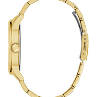 Guess Gents Badge Gold Tone Stainless Steel Watch GW0782G1