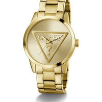 Guess Gents Badge Gold Tone Stainless Steel Watch GW0782G1