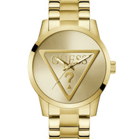 Guess Gents Badge Gold Tone Stainless Steel Watch GW0782G1