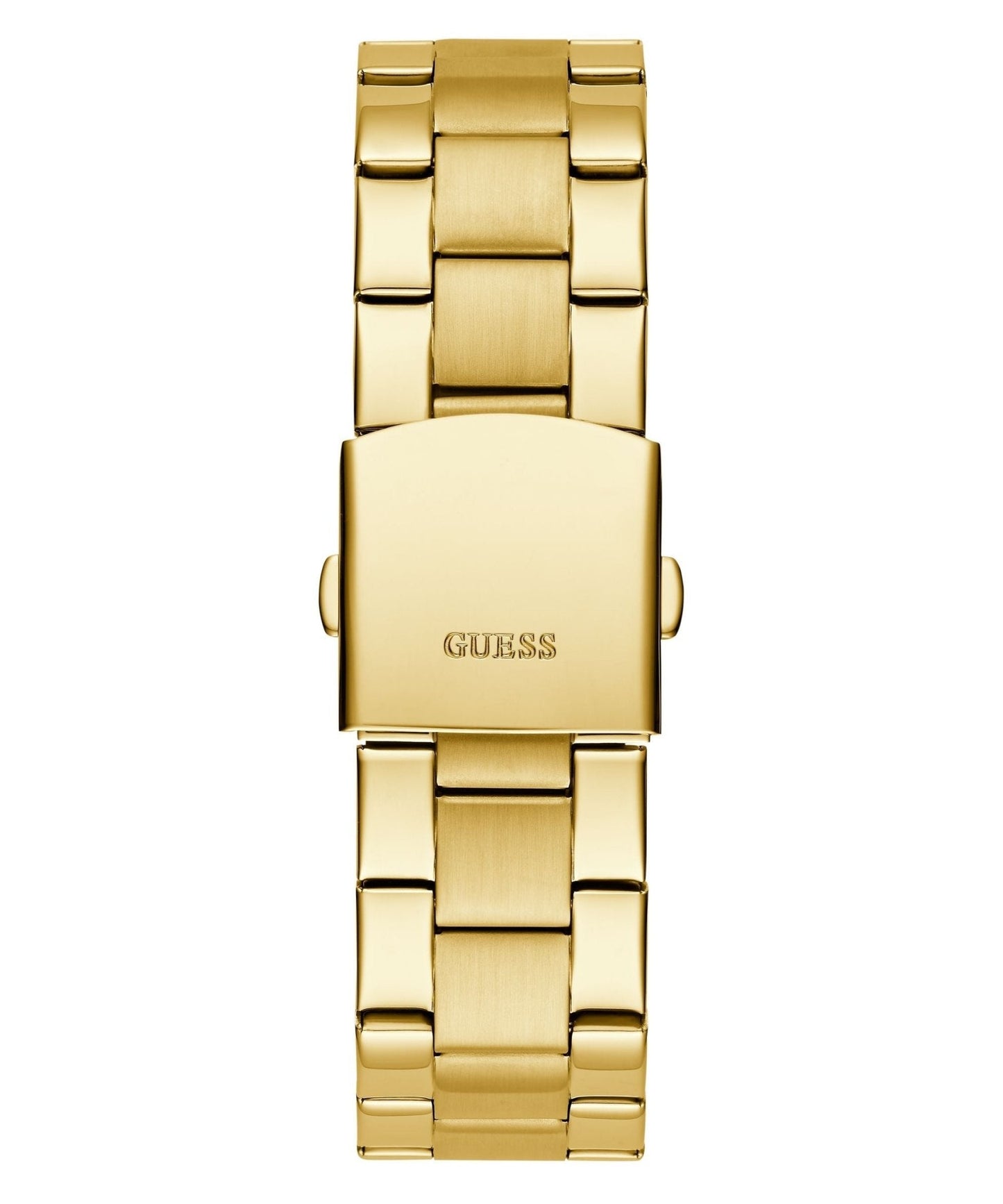 Guess Gents Badge Gold Tone Stainless Steel Watch GW0782G1