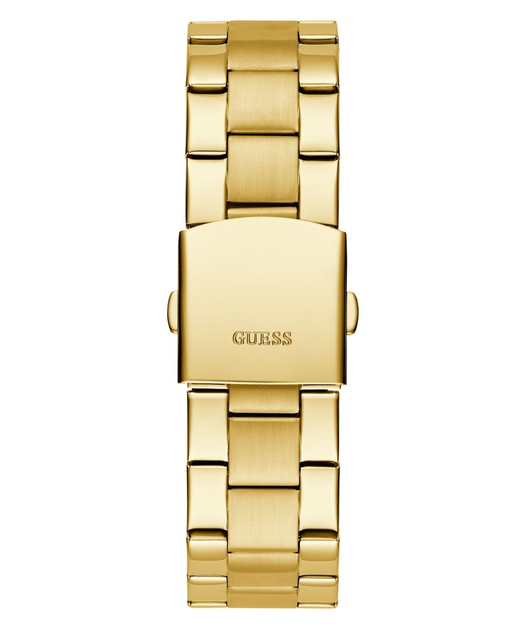 Guess Gents Badge Gold Tone Stainless Steel Watch GW0782G1