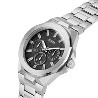 Guess Gents Dashboard Silver Tone Recycled Steel Watch GW0798G1